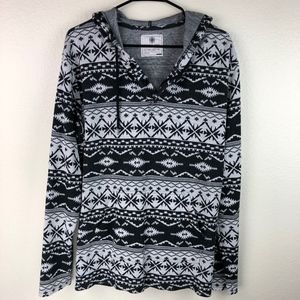 On The Byas Tribal Print Pullover Hoodie